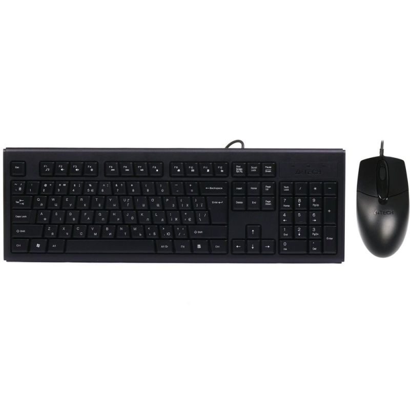 Комплект (клавиатура, мышь) A4Tech KR-8372 Black (KR-8372 (Black))