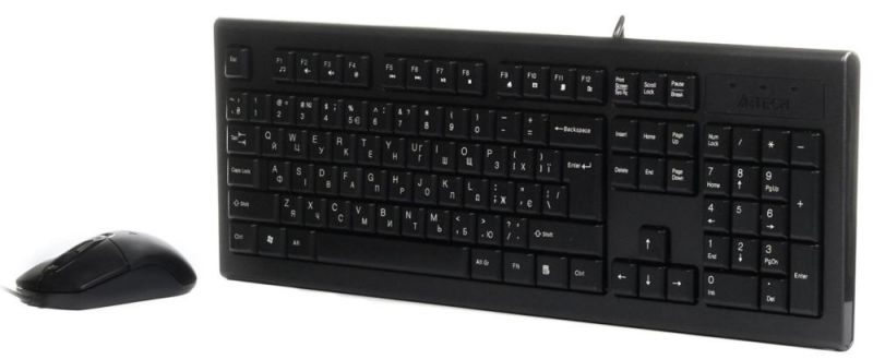Комплект (клавіатура, миша) A4Tech (KR-8572 Black)