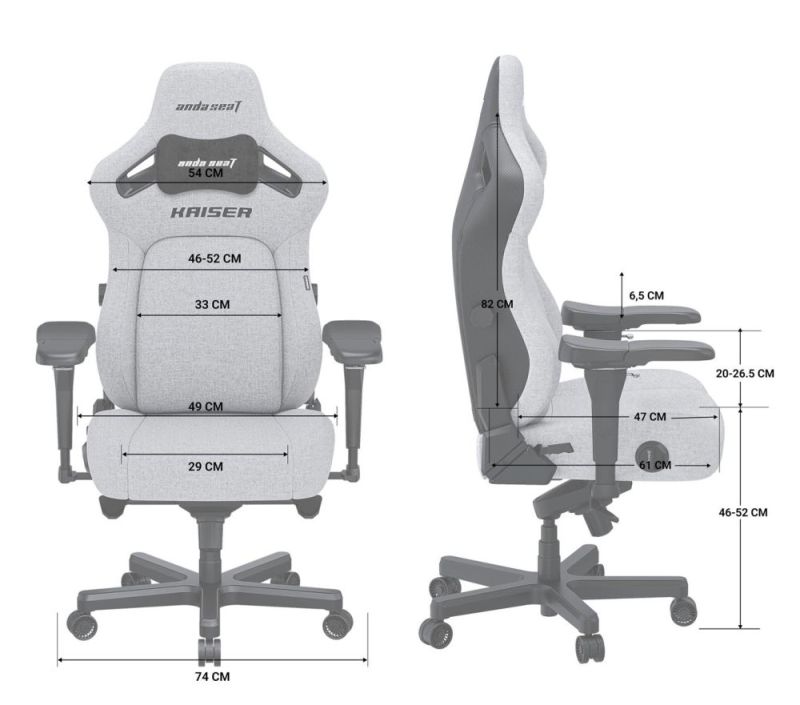 Кресло для геймеров Anda Seat Kaiser 4 Size L Maroon (AD12YDDC-L-20-A-PV/C)