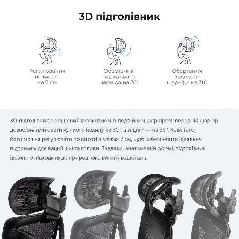 Кресло для геймеров Anda Seat X-Air Mega Size XL Mesh Gray Twilight (AD-WY-01-GGSP)