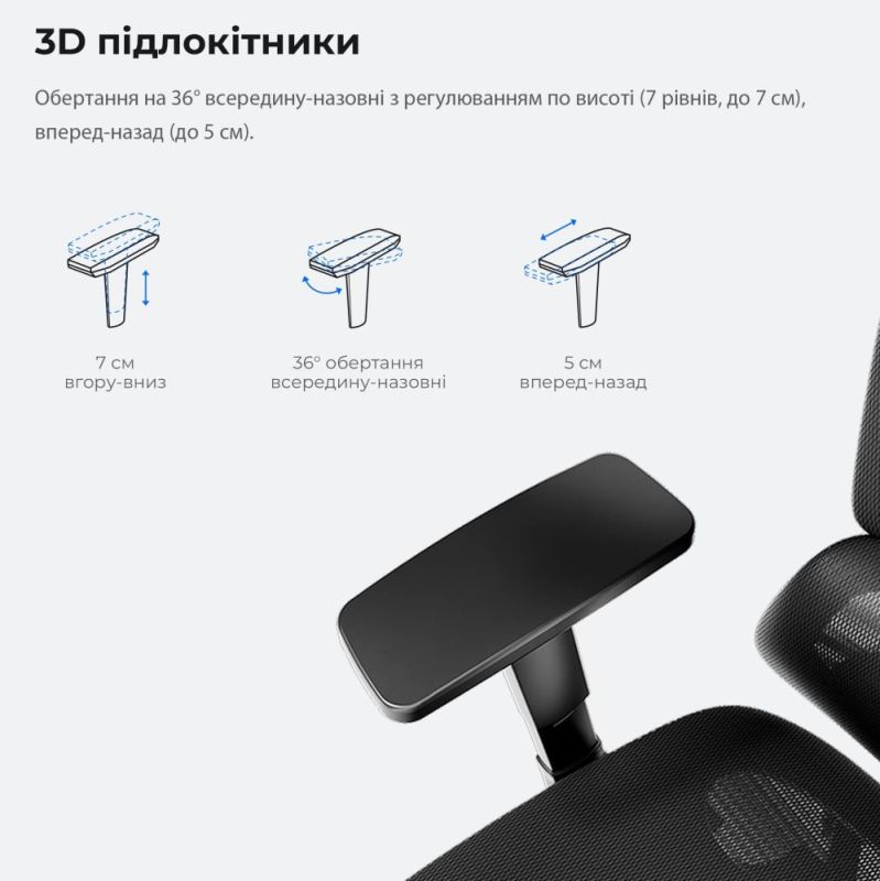 Кресло для геймеров Anda Seat X-Air Mega Size XL Mesh Gray Twilight (AD-WY-01-GGSP)