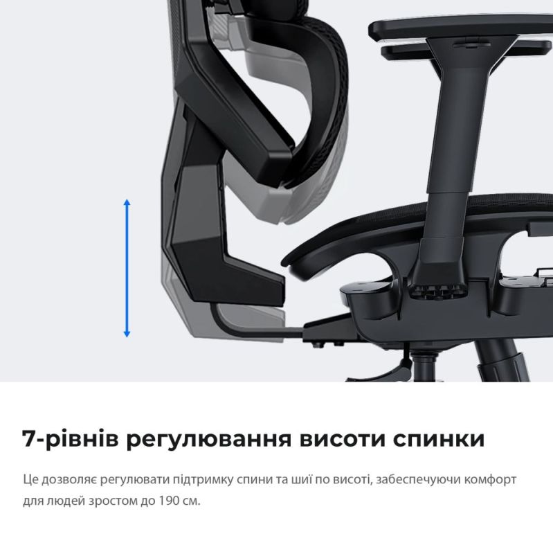 Кресло для геймеров Anda Seat X-Air Mega Size XL Mesh Gray Twilight (AD-WY-01-GGSP)
