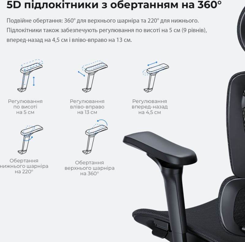Кресло для геймеров Anda Seat X-Air Pro Size XL Mesh Gray Twilight (AD-WY-01-GGSP-G01)