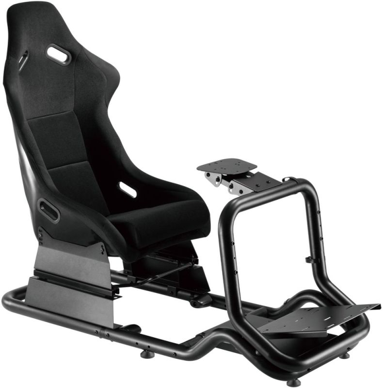 Кресло-кокпит с креплением для руля и педалей GamePro Black (RS167)