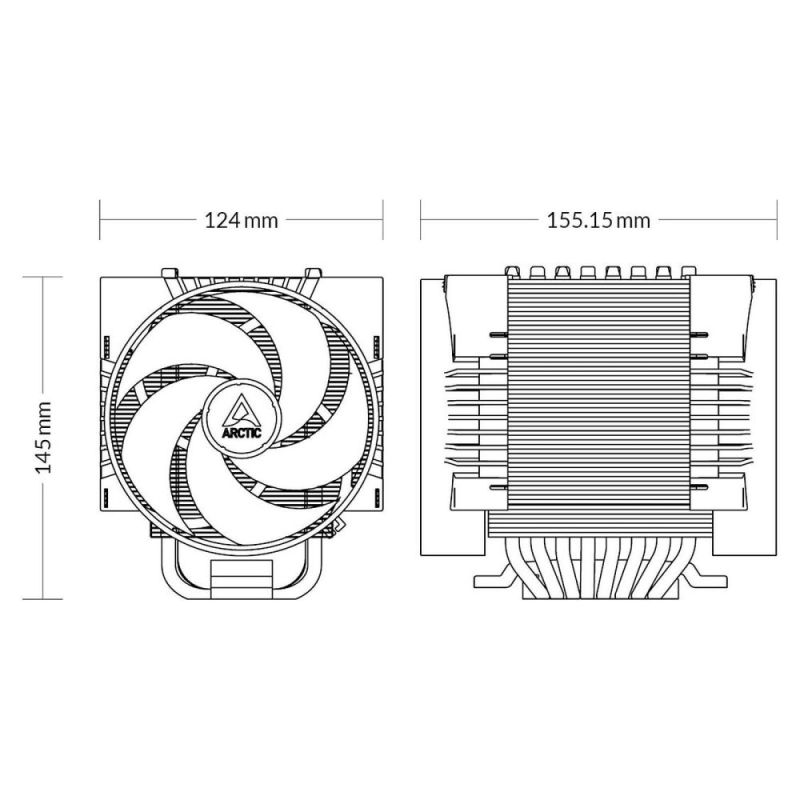 Кулер процессорный Arctic 4U-M Rev.2 (ACFRE00133B)