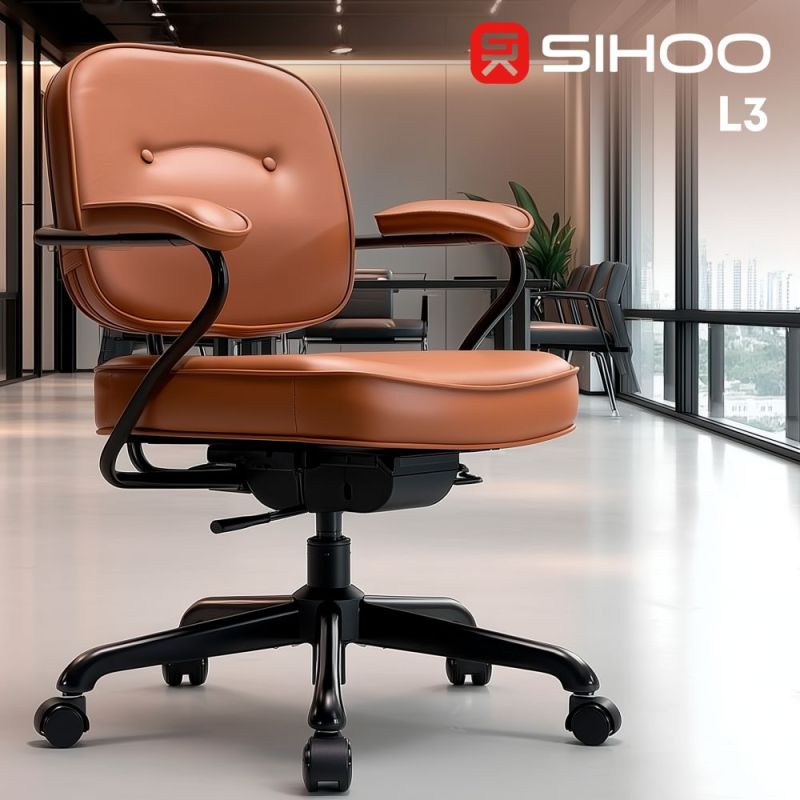Кресло офисное Sihoo L3 PVC Vintage Brown (L3D-M101)