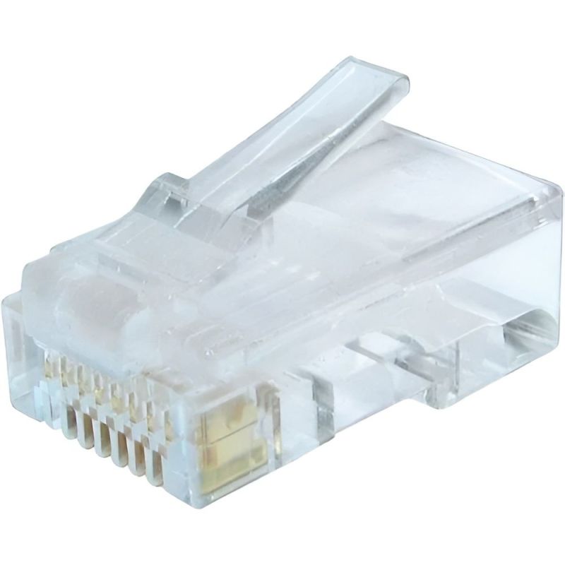 Конектор RJ 45 Cablexpert 8P8C, Cat.6, із позолоченими контактами (10 шт/уп) (LC-8P8C-002/10)