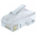 Коннектор RJ 45 Cablexpert 8P8C, с золоченными контактами (100 шт/уп) (LC-8P8C-002/100)