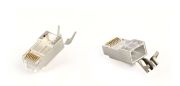 Конектор RJ 45 Cablexpert 8P8C, Cat.7, FTP, з наскрізними отворами, позолочені контакти (100 шт/уп) (LC-PTF7-01/100)