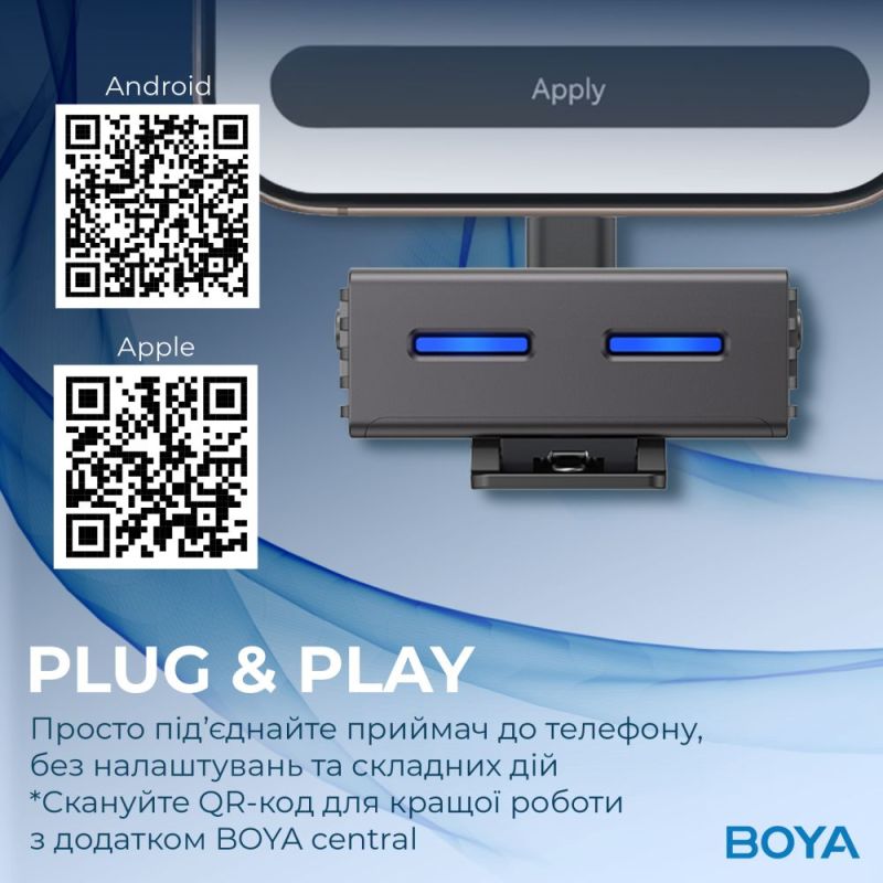 Мікрофон BOYA Type-C/TRS Black (LINK 3-02)