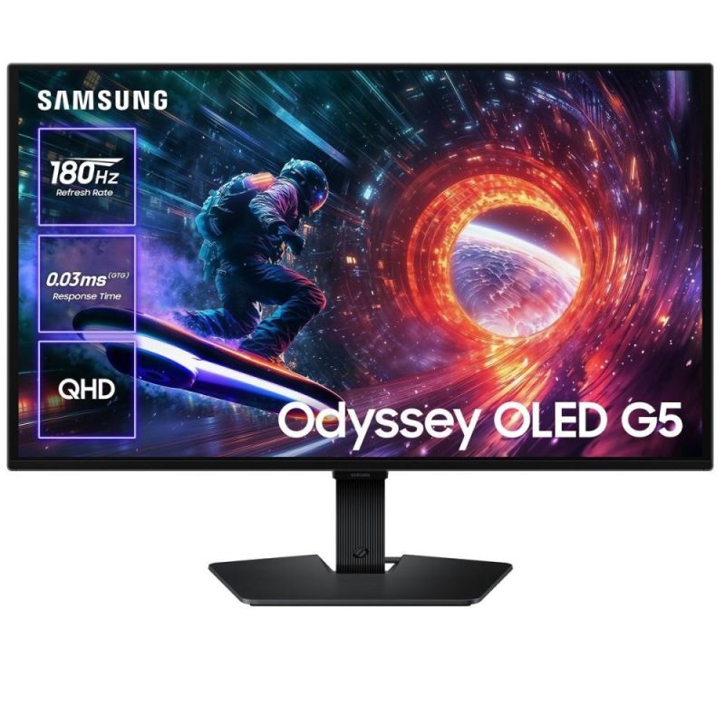 Монитор Samsung 27" Odyssey G5 OLED Black 180Hz (LS27FG502SIXUA)