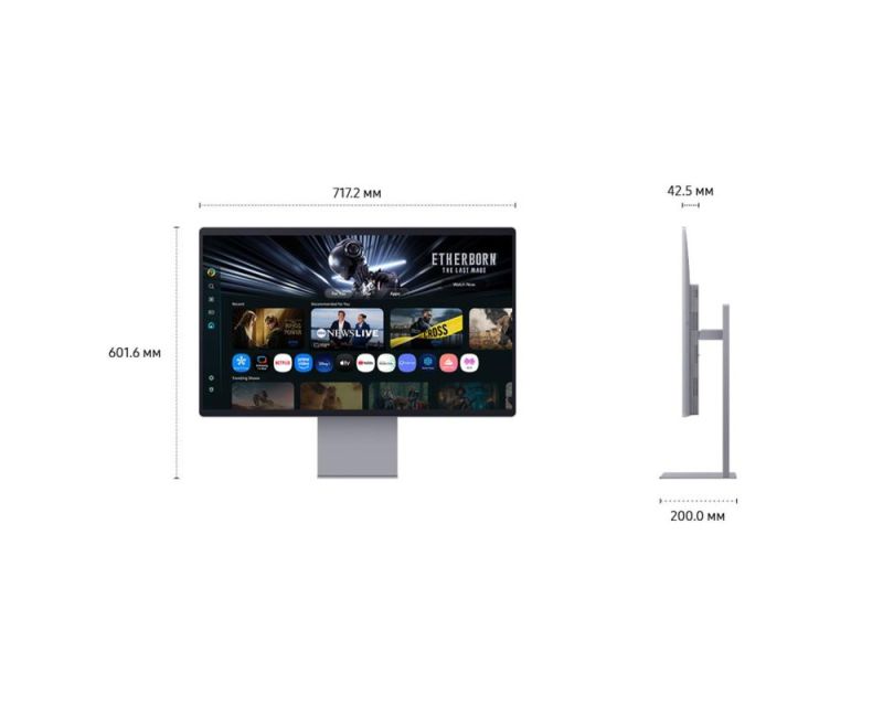 Монітор Samsung 32" Smart M9 QD-OLED Black 165Hz (LS32FM902SZXUA)