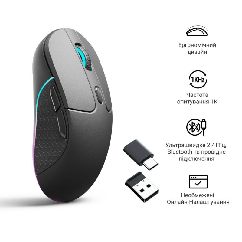 Мышь беспроводная Keychron M3 WL Black (M3-A1)