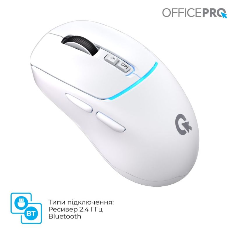 Миша бездротова OfficePro White (M468W)