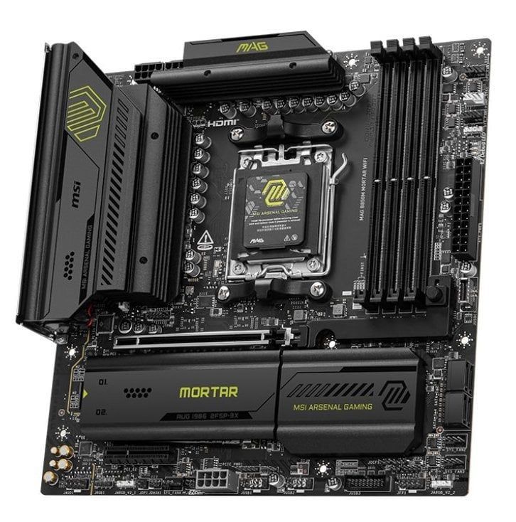 Материнская плата MSI MAG B850M Mortar WiFi Socket AM5 (MAG B850M MORTAR WIFI)