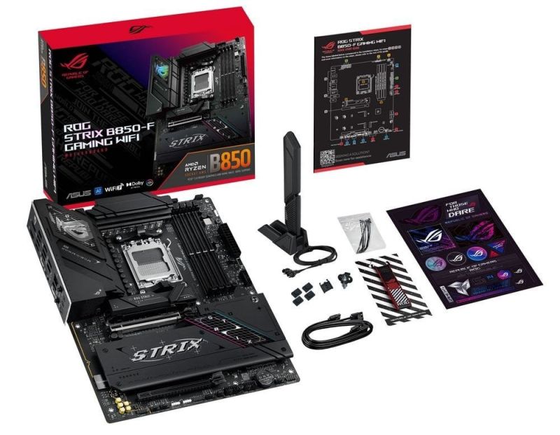 Материнская плата Asus ROG Strix B850-F Gaming WiFi Socket AM5 (ROG STRIX B850-F GAMING WIFI)
