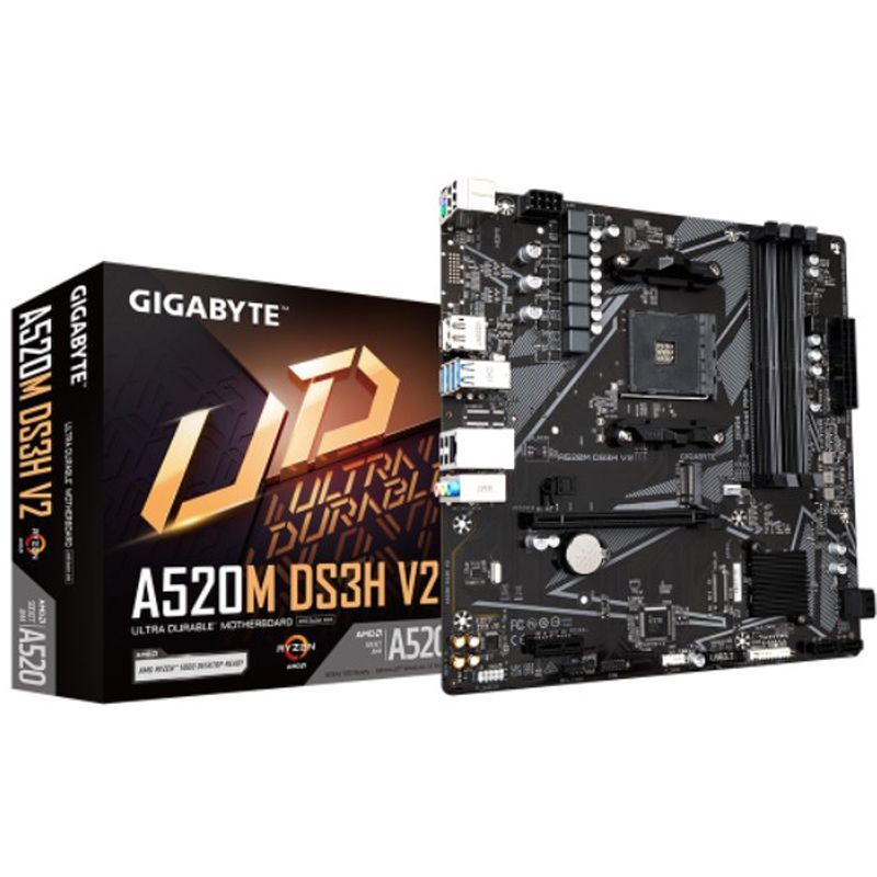 Материнська плата Gigabyte Socket AM4 (A520M DS3H V2)