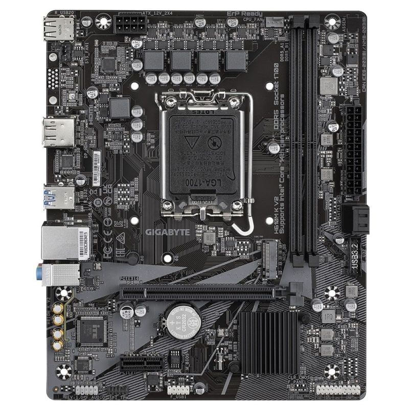 Материнська плата Gigabyte Socket 1700 (H610M K V2)
