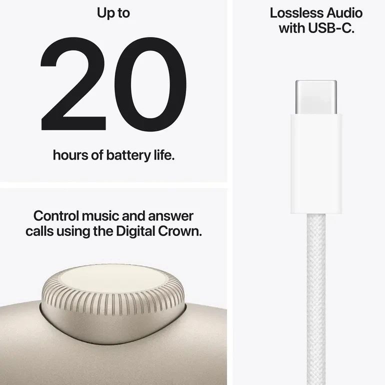 Bluetooth-гарнитура Apple AirPods Max 2 Starlight (MHWL4ZE/A)