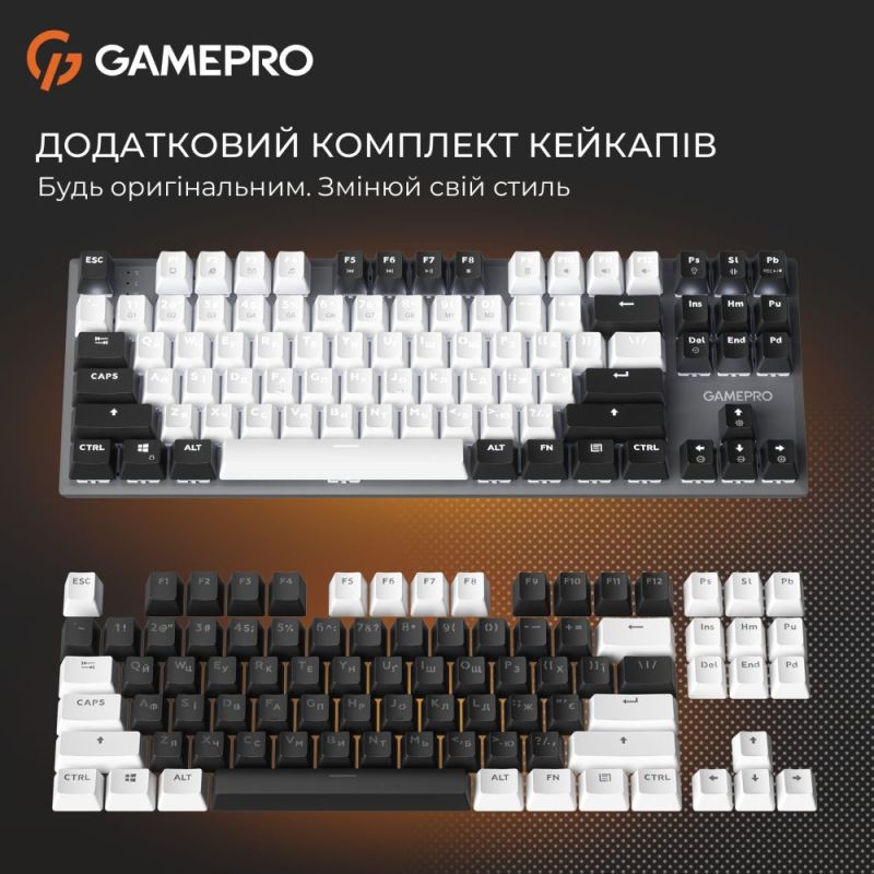 Клавіатура GamePro Genesis Joker Outemu Red Swithes USB Gray (MK124G)