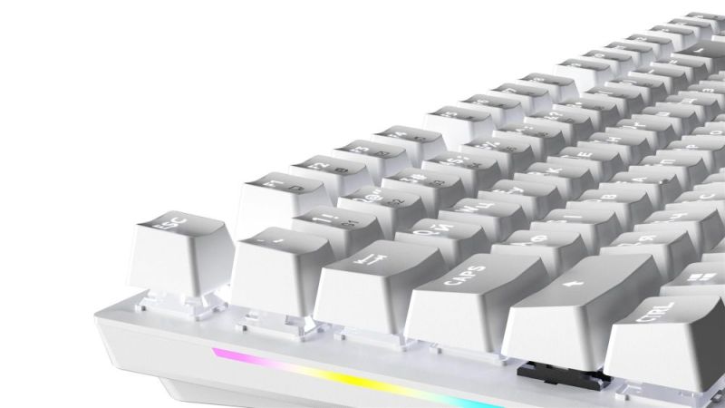 Клавіатура GamePro Genesis Joker Outemu Red Swithes USB White (MK124W)
