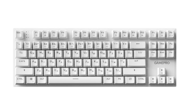 Клавіатура GamePro Genesis Joker Outemu Red Swithes USB White (MK124W)