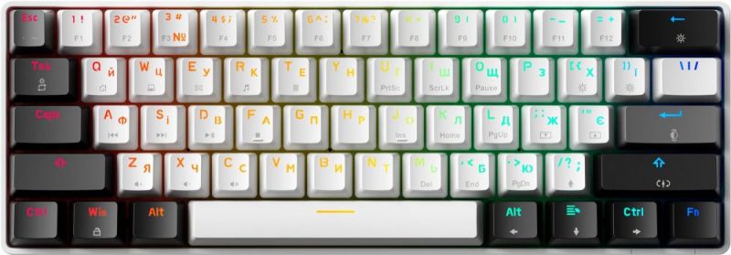 Клавиатура GamePro Genesis Infinity Black/White (MK130BW)