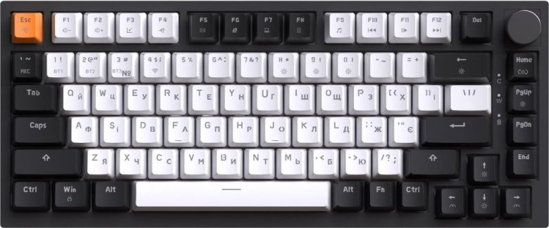 Клавіатура бездротова GamePro Asgard Valhalla QLAB Sakura Switch Black (MK160-B-QS-PRO)