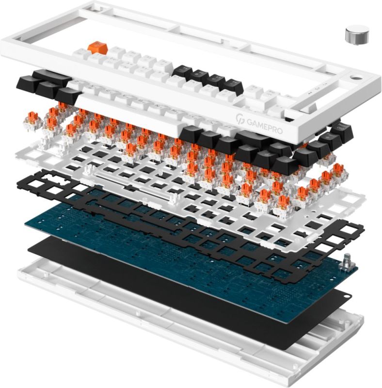 Клавіатура бездротова GamePro Asgard Valhalla White (MK160W Pro)