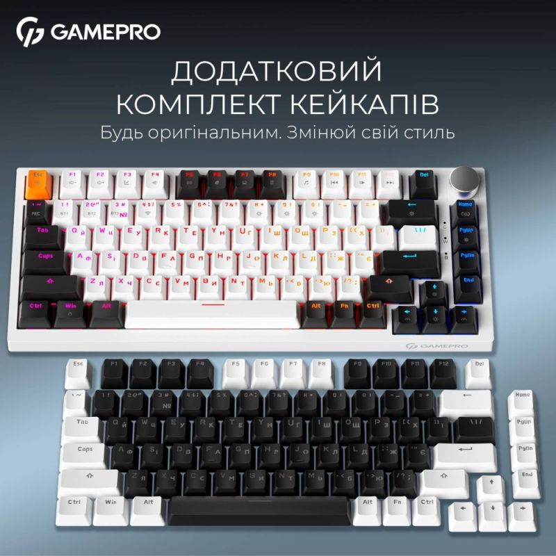 Клавиатура беспроводная GamePro Asgard Valhalla White (MK160W Pro)