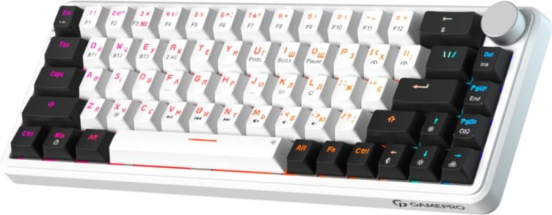 Клавіатура бездротова GamePro Asgard Valhalla White (MK210W Pro)