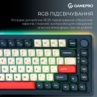 Клавиатура беспроводная GamePro Asgard Yord Keychron Super Red Switch Blue (MK266BL)