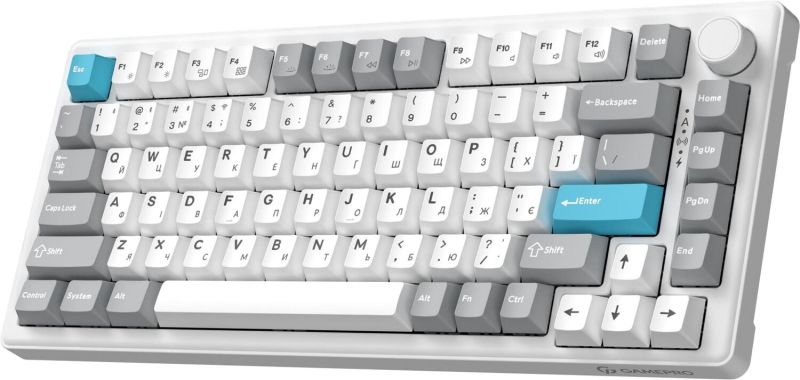 Клавиатура беспроводная GamePro Asgard Yord Keychron Super Red Switch White (MK266WH)