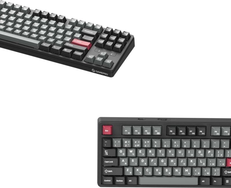 Клавиатура беспроводная GamePro Asgard Ragnar Keychron Super Red Switch Black (MK285BK)