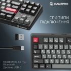 Клавиатура беспроводная GamePro Asgard Ragnar Keychron Super Red Switch Black (MK285BK)