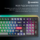 Клавіатура бездротова GamePro Asgard Drakkar Keychron Super Red Switch Black (MK305BK)