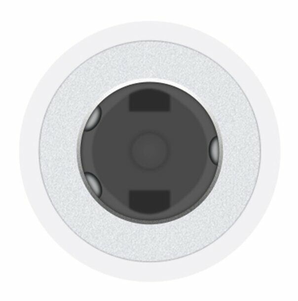 Адаптер Apple Lightning - 3.5 mm (M/F) A1749 White (MMX62) OEM (MMX62-OEM)