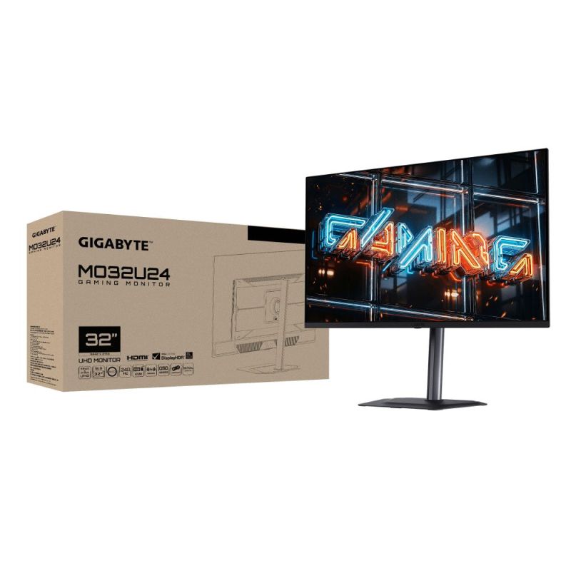 Монитор Gigabyte 31.5" Gaming QD-OLED Black 240Hz (MO32U24)
