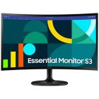 Монiтор Samsung 24" Essential S3 LS24D360 VA Black Curved 100Hz (LS24D360GAIXUA)