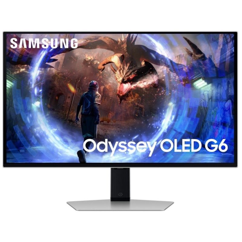 Монiтор Samsung 27" Odyssey G6 LS27DG600 OLED Silver 360Hz (LS27DG600SIXUA)