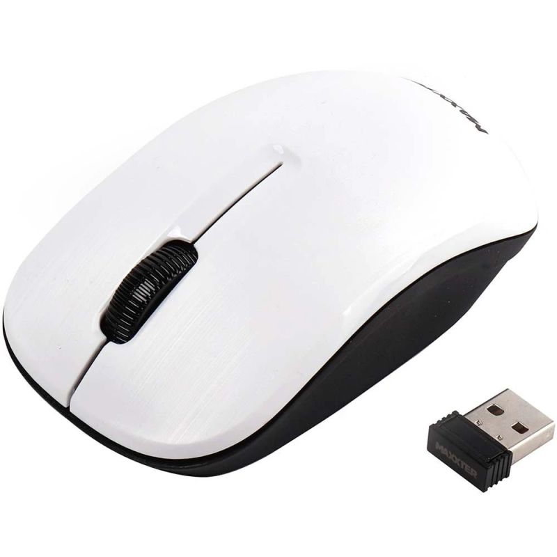 Миша бездротова Maxxter White USB (Mr-333-W)