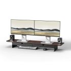 Подставка для монитора OfficePro Dark Wood/Black (MR164DW)