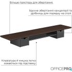 Подставка для монитора OfficePro Dark Wood/Black (MR177DW)