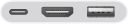 Адаптер Apple Multiport Adapter USB Type-C - USB + USB Type-C + HDMI (M/F) White (MW5M3ZM/A)