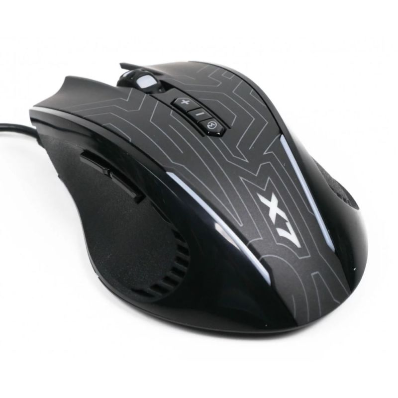 Мышь A4Tech X87 Oscar Neon Black USB (X87 (Maze))