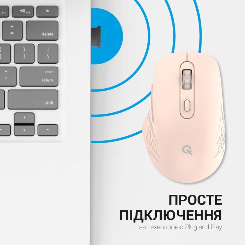 Мышь беспроводная OfficePro Pink (M230P)