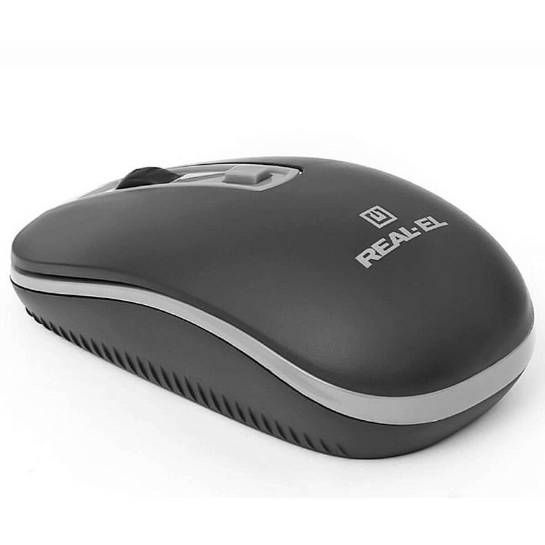 Миша бездротова REAL-EL RM-303 Black/Grey (EL123200021)