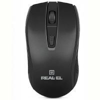 Мышь беспроводная REAL-EL RM-308 Black (EL123200033)