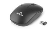 Мышь беспроводная REAL-EL RM-313 W Black (EL123200042)