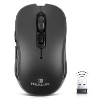 Мышь беспроводная REAL-EL RM-331W Black (EL123200044)